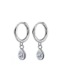 925 Sterling Silver With 18k Gold Plated Delicate Water Drop Earrings