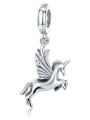 925 silver cute unicorn charm