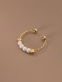 925 Sterling Silver With 18k Gold Plated Delicate Geometric Rings