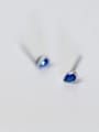 925 Sterling Silver With Water drop Stud Earrings