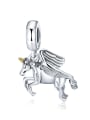 925 silver cute unicorn charm