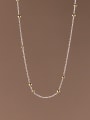 925 Sterling Silver With 18k Gold Plated Delicate Geometric Necklaces