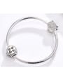 925 silver cute paw print charm