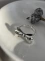 925 Sterling Silver With Antique Silver Plated Delicate Bowknot Rings