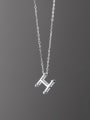 925 Sterling Silver With Letter Necklaces