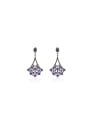 925 Sterling Silver With Gemstone Drop Earrings