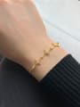 925 Sterling Silver With 18k Gold Plated Delicate Star Bracelets