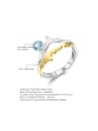 925 Sterling Silver With 18k Gold Plated Delicate Geometric Rings