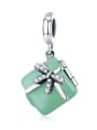 925 silver gift box charm