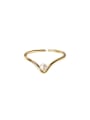 925 Sterling Silver With 18k Gold Plated Delicate Geometric Rings