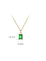 925 Sterling Silver With 18k Gold Plated Vintage Geometric Birthday Necklaces