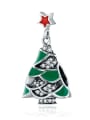 925 silver Christmas tree charm