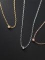 925 Sterling Silver With 18k Gold Plated Delicate Geometric Necklaces