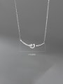 925 Sterling Silver With  Cubic Zirconia  Geometric Necklaces