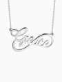 Customized Infinity Style Name Necklace