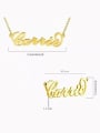 Customize 925 Sterling Silver "Carrie" Style Personalized Name Necklace