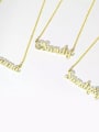 Customize Silver "@" Sign Name Necklace