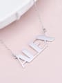 Alex style Silver Personalized Name Necklace