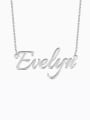 Customized  Silver Personalized Name Necklace