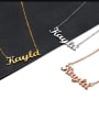 custom Kayla style silver Personalized Name Necklace