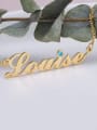 silver personalized Name Necklace Birthstone