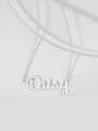 Customized Name Necklace silver