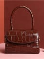 Multicolor_Crocodile Square Bag/handbag/shoulder bag