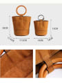 Mini-Potted Bag with  Metal/Wooden Handle