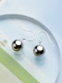 Women All-match Ball Shaped S925 Silver Drop Earrings