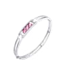 925 Silver Heart Shaped Bangle