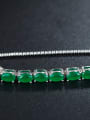 Oval Green Zircon Bracelet