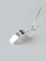 S925 Silver Fshion Personality Whistle Shape Necklace