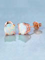 6MM Opal Stone stud Earring