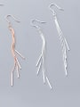 925 Sterling Silver  Bohemia Fringe Drop Earrings