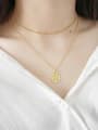 925 Sterling Silver With 18k Gold Plated Trendy angel Necklaces