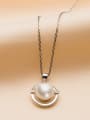 2018 2018 Fashion Freshwater Pearl Hollow Round Necklace