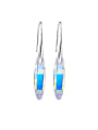 S925 Silver Colorful hook earring
