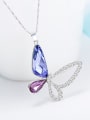 Butterfly Shaped Swarovski Crystal Necklace