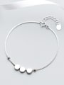 Women Elegant Round Shaped S925 Silver Bracelet