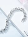 S925 Silver Crystal Bracelet