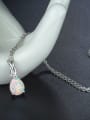 Women Opal Stone Necklace