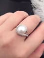 Freshwater Pearl Zircon Ring