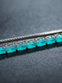 Blue Oval Zircon Bracelet