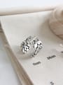 925 Sterling Silver With Antique Silver Plated Vintage Coat Of Arms Rings