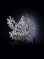 Flower Zircon Brooch