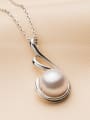 Fashion Freshwater Pearl Geometrical Necklace