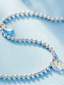 925 Silver Swarovski Crystal Anklet