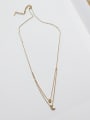 Pure Silver 18k-gold Star Moon Necklace