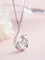 Fashion Cubic Zirconias 925 Silver Necklace