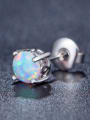 Crown Opal Stone stud Earring